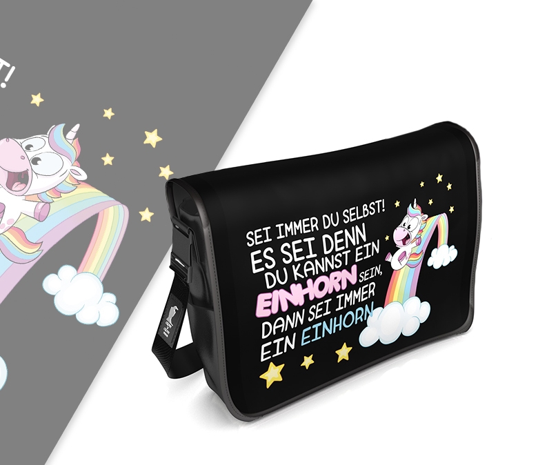 Bedruckte Tasche Einhorn von my-lounge.de